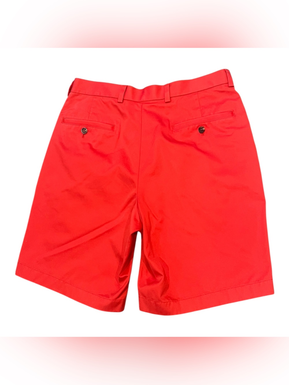 Brooks Brothers Lightweight Advantage Chino Shorts Bright Red Waist 32 - Picture 2 of 11